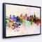 Designart - Cincinnati Skyline - Cityscape Canvas Artwork Print in Black Frame